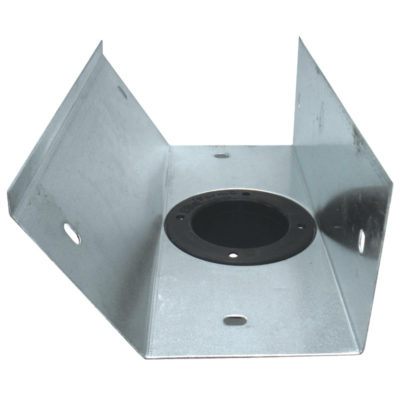6" Galvanised Bevel Gutter Mid Drop with 3" Outlet