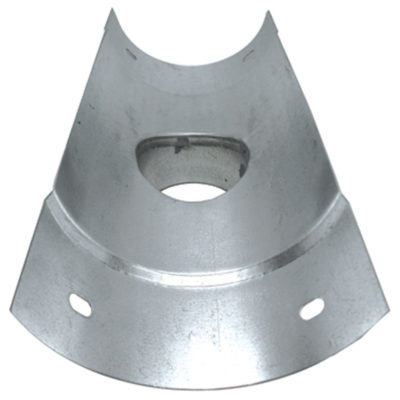 6"  Galvanised Half Round Gutter  Nozzle