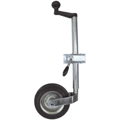 Tj15 Heavy  Jockey Wheel Comes With Bracket (ribbed)