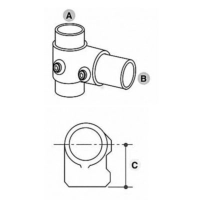 Key Clamp Short Tee
