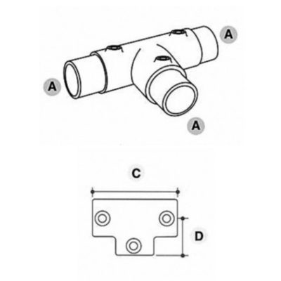 Key Clamp Long Tee 104
