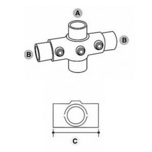 Keyclamp Cross Drawing