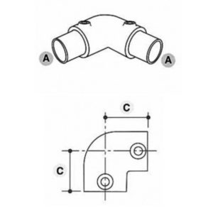 Key Clamp 90 Degree Angle
