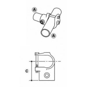 Key Clamp In Line Tee 