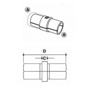Key Clamp 150 Internal Joint Connector