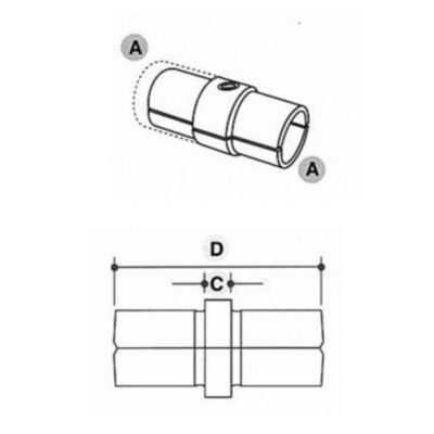 Key Clamp 150 Internal Joint Connector
