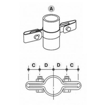 Key Clamp Double Mesh Panel Clip