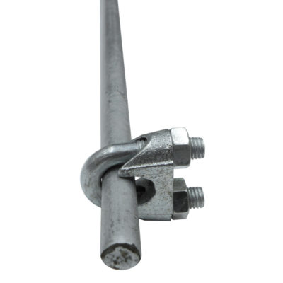 Galvanised Earth Rod + Clamp 4ft X 5/8'