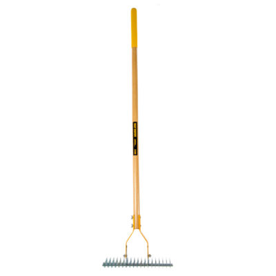 True Temper Thatching Rake Long Wood Handle