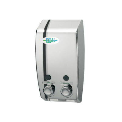 Bisk Double Soap Dispenser Chrome ABS 00175