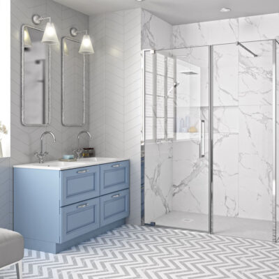 Merlyn 10 Series Pivot Door and Inline Panel