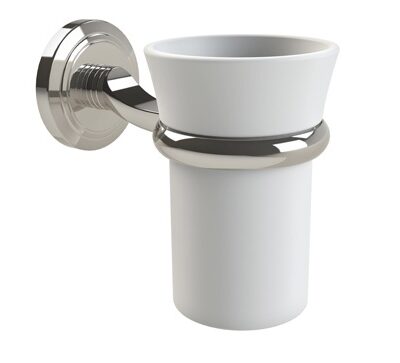 Miller Oslo Polished Nickel Tumbler Holder