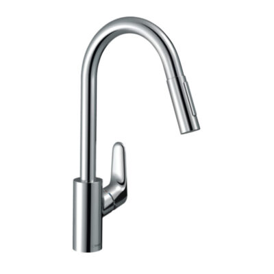 Hansgrohe Focus M41 Single Lever Kitchen Mixer 240 2 Jet Pull out Spray