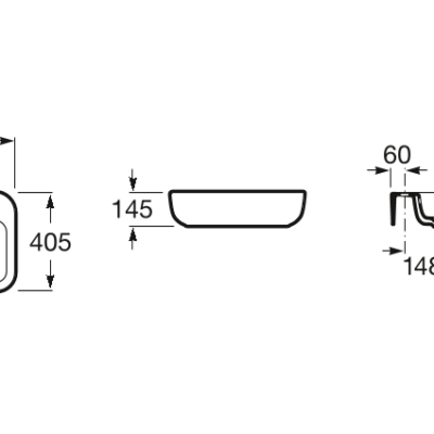 Khroma Over countertop basin 550 Tec