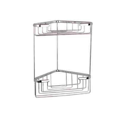 Miller Classic Two Tier Corner Basket Chrome 655C