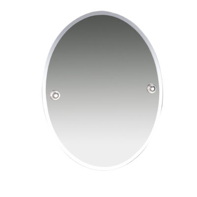 Miller Oslo Oval Bevelled Mirror Chrome Plated 8000C
