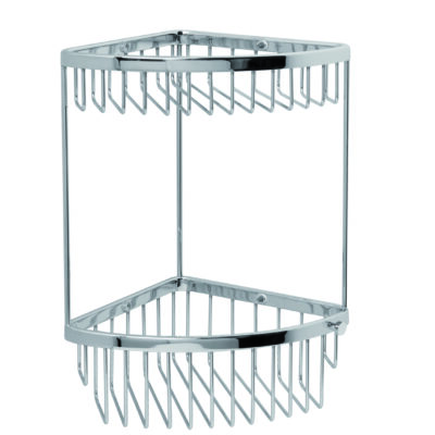 Miller Classic 2 Tier Corner Basket Chrome 855C