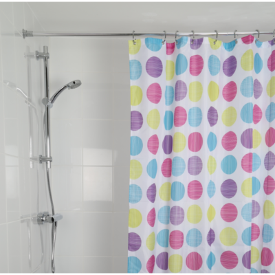 Croydex Textured Dots Shower Curtain