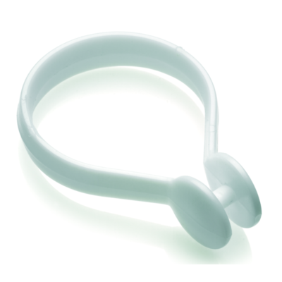 Croydex Shower Rings Packet Button White