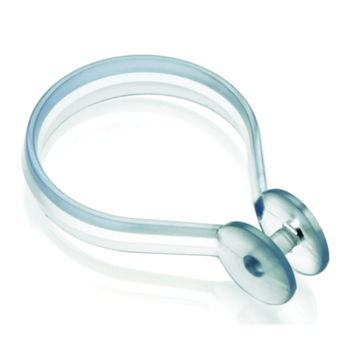 Croydex Shower Rings Packet Button Clear