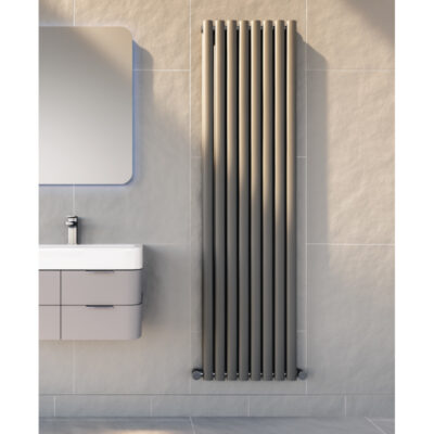 Aqualla Porto Vertical Double Panel Radiator Anthracite