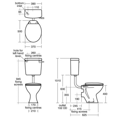 Ideal Standard Sandringham Low level Pan