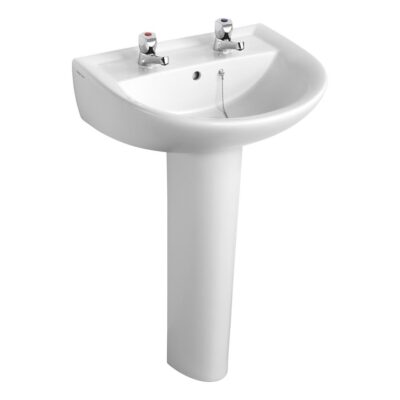 Ideal Standard Sandringham 21 Washbasin 55cm 2 Tap Hole