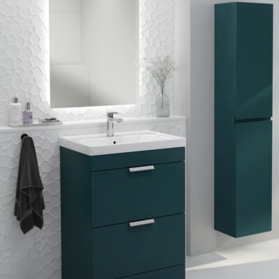 Sonas Stockholm Floor Standing Vanity Unit 50cm 2 Drawer