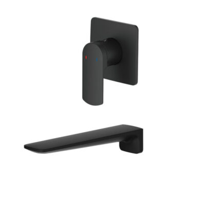 Aqualla Fuse Bath Filler Wall Mounted Black