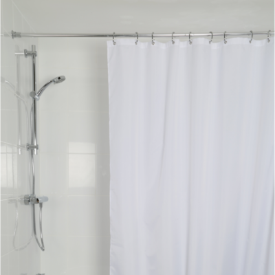 Croydex High Performance Shower Curtain White