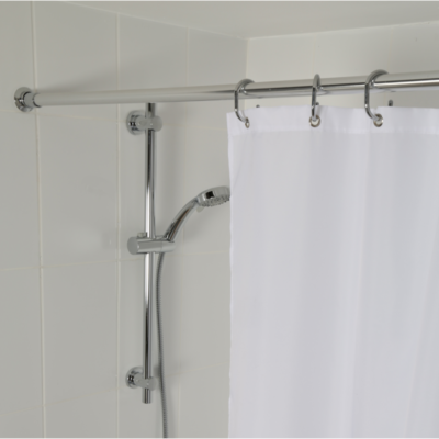 Croydex High Performance Shower Curtain White