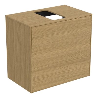 Conca 60cm Wall Hung Short Projection Washbasin Unit, Centre Cutout