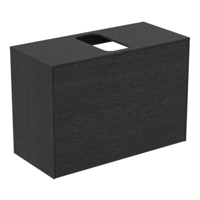 Conca 80cm Wall Hung Short Projection Washbasin Unit, Centre Cutout