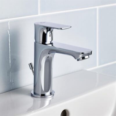 Connect Air Slim Basin Mixer with pop up waste