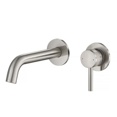 Aqualla Kyloe Wall Mounted Basin Mixer Brushed Nickel