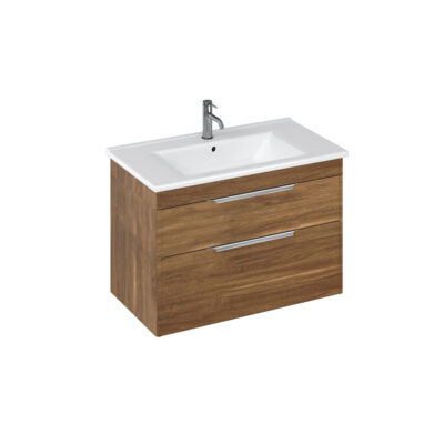Shoreditch 850mm Wall Hung Double Drawer Unit