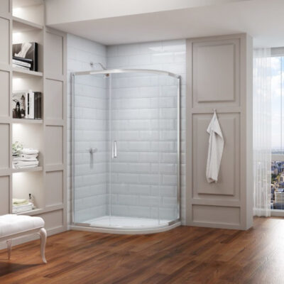 Merlyn 8 Series Frameless 1 Door Offset Quadrant