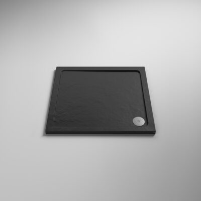 RT Large Slate Effect 800x800 Square Shower Tray