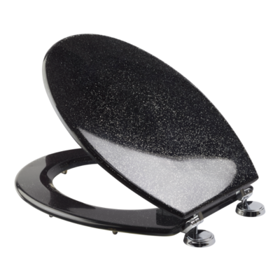 Croydex Black Toilet Seat