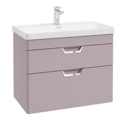 Freya 80cm 2 Drawer Wall Hung Vanity Unit