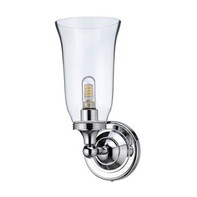 Burlington Round Base Vase Clear Glass Shade