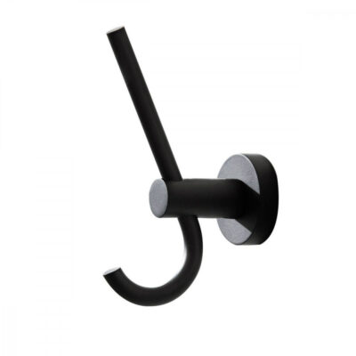 Miller Bond Black Double Robe Hook