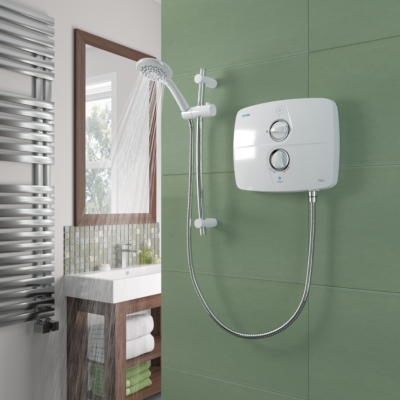 Triton T90SR Pumped Electric Shower Satin